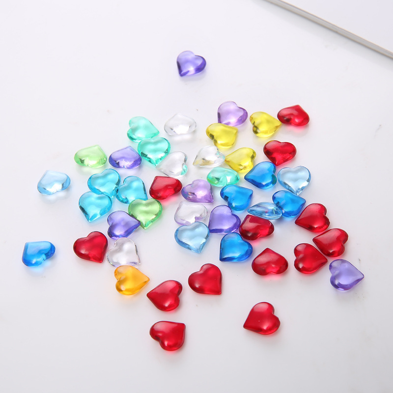 100PCS 10*4mm Heart Shape Acry - Board Game Verdant ulasan dan harga