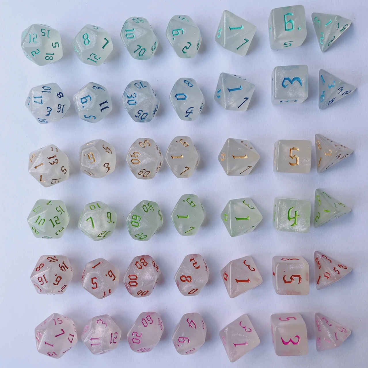 7 Pcs Set New Glitter Gold Fon - Board Game Font ulasan dan harga