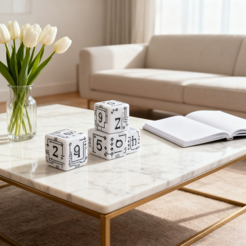 D6 Mechanical Style Polyhedral - Board Game Font ulasan dan harga