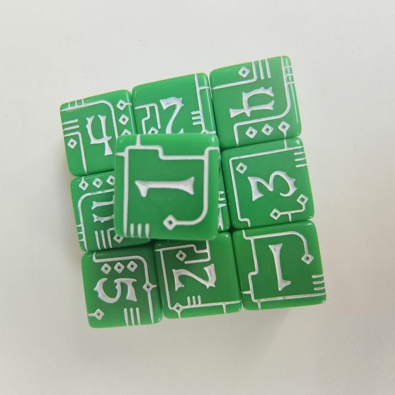 D6 Mechanical Style Polyhedral - Board Game Font ulasan dan harga