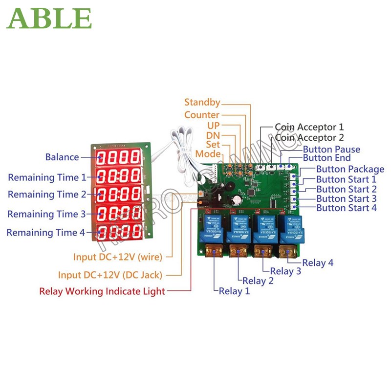 JY-215 Inbuilt Counter 4 Chann - Board Game Verdant ulasan dan harga