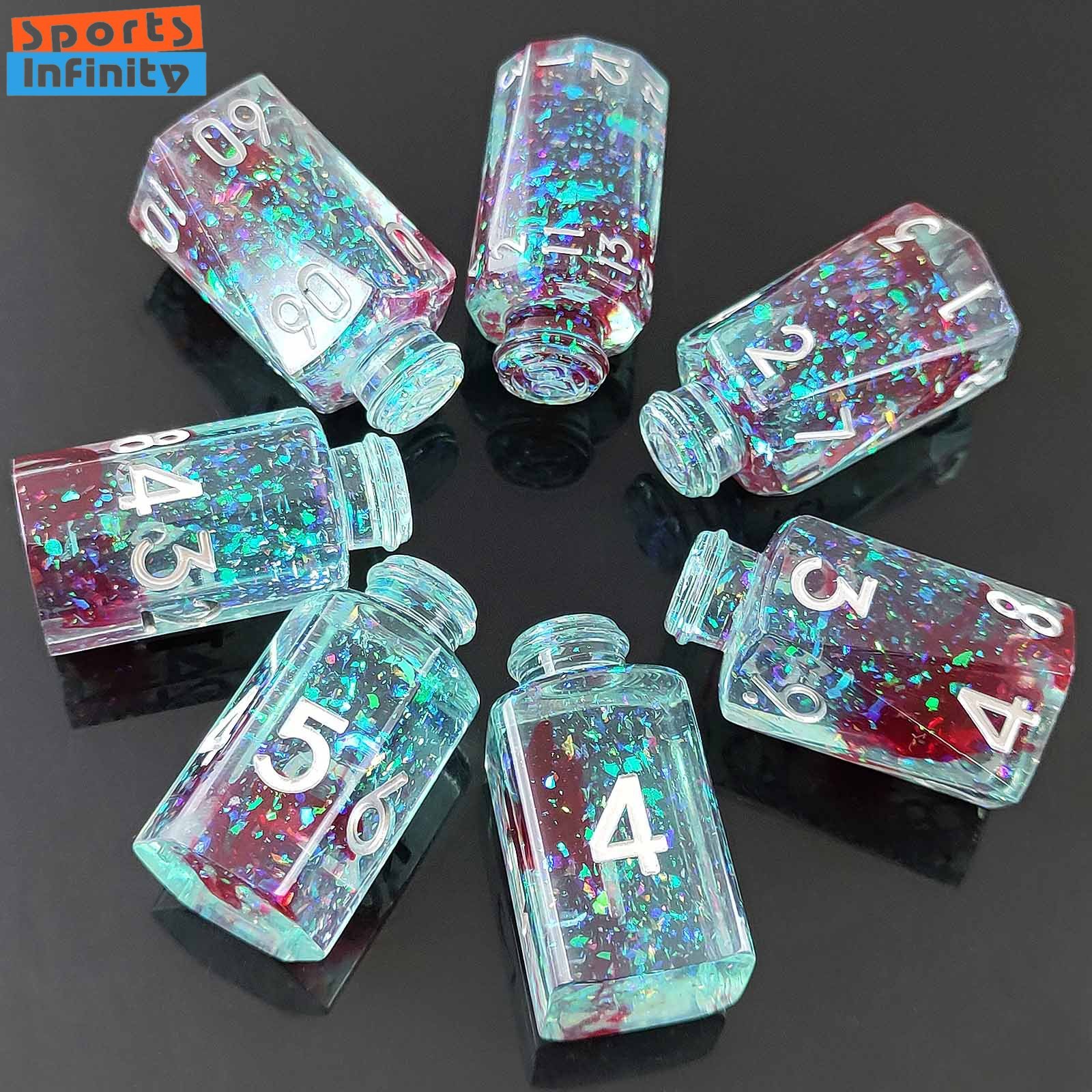 7pcs/set Resin Medicine Bottle - Board Game Roleplay ulasan dan harga